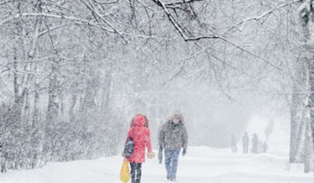 В Украину идет циклон Kaligula, который принесет снег и арктический холод