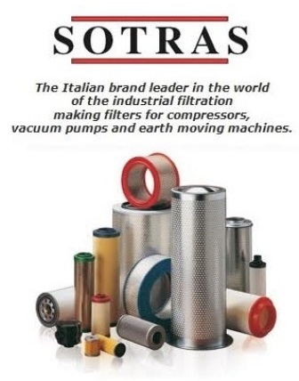 Итальянские фильтры Sotras для компрессоров и вакуумных насосов